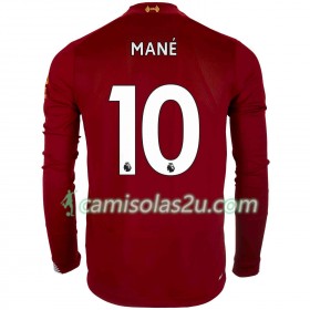 Camisolas de Futebol Liverpool Sadio Mane 10 Equipamento Principal 2019/20 Manga Comprida
